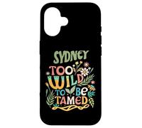 Sydney Name Cute Retro Girls Wildflower Sydney Name Carcasa para iPhone 16