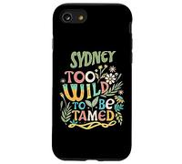 Sydney Name Cute Retro Girls Wildflower Sydney Name Carcasa para iPhone SE (2020) / 7/8