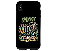 Sydney Name Cute Retro Girls Wildflower Sydney Name Carcasa para iPhone XS MAX