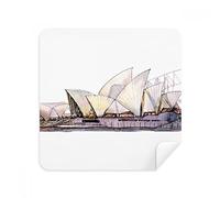 Sydney Opera House in Sydney Gafas de limpieza de gamuza limpiador de pantalla de gamuza de gamuza 2 piezas