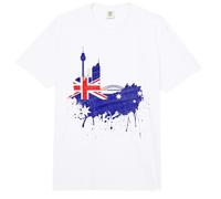 Sydney Skyline Australia Arte Bandera de Australia Comfort Colors Adult Heavyweight T-Shirt