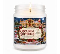 SYDORI Divertidas velas de Navidad para mujeres y hombres, sofisticadas 9 | Vela perfumada de soja y lavanda, regalo de broma de elefante blanco para adultos, amigo secreto, compañero de trabajo