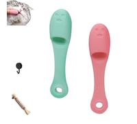 SYDXGD Silicone Scrubber for Cats Chin Cleaner,Cat Chin Scrubber,Cat Chin Brush Cleaner,Cat Chin Cleaner,Silicone Cat Scrubber for Chin,Finger Brushes Suitable for Puppies and Cats (2pcs F)