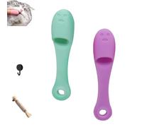 SYDXGD Silicone Scrubber for Cats Chin Cleaner,Cat Chin Scrubber,Cat Chin Brush Cleaner,Cat Chin Cleaner,Silicone Cat Scrubber for Chin,Finger Brushes Suitable for Puppies and Cats (2pcs D)