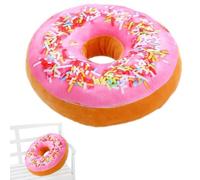 Syengery Almohada de Peluche en Forma de Donut, Almohada de Donut para niños, de Peluche en Forma de Donut, Almohada Suave y cómoda con Forma de Comida Divertida