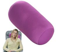 Syengery Almohada Tubular con microesferas, Almohada de Viaje con microesferas Suaves, Funda de Almohada cilíndrica Tipo puf para el Cuello, para Viajes en avión, Coche, sillón reclinable para Dormir