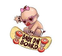 Syengery Calcomanías Para Ventanas De Coche, Diseño De Patinete Infantil En PVC Para Automotriz, Adhesivos Resistentes A Arañazos Para Sedán Motocicletas Autocaravana