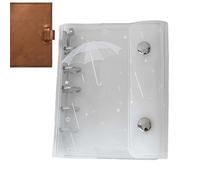 Syengery Carpeta | Transparente Portátil 6 Anillas M5 - Material Escolar Para Notas | Para Escuela, Hogar, Trabajo, Viajes, Diario, Semanal, Archivo, Mochila, Bolso Tote