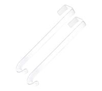 Syengery Ganchos para Coronas de Puerta Principal | Soporte Organizador Transparente Sin Rastro | Colgador De Corona Para Puerta De 2 Piezas | para Ducha, Ventana con Cuadro, Baño, Navidad, Halloween,