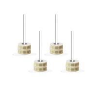 Syengery Organizador de Cintas con Soporte - 4 Piezas Estante Expositor De Ahorro De Espacio Y Gran Capacidad - Organizador De Bobinas Para Cintas - para Boutiques Tiendas Floristería Arte