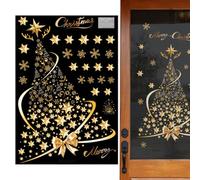 Syengery Vinilos Adhesivos Invernales | Vinilos Navideños Tipo Granja con Árbol - Pegatinas Estáticas Reutilizables Para Puerta Ventana Espejo Dormitorio Cocina Baño Aula Hogar Fiestas Invernales