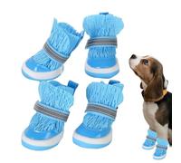 Syengery Zapatos para Perros - Protector de Almohadillas y Botines para Cachorros - 4 Piezas Zapatos De Perro para Camping, Verano, Playa, Senderismo
