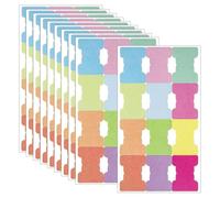 SYEYCW 120 Piezas Marcadores Adhesivos, Pestañas de Autoadhesivas, Pestañas de Índice de Doble Cara, Notas de Papel para Escribir, Marcador de Página, para Libros, Archivos, Cuadernos, 12 Colores