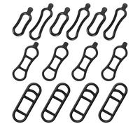 SYEYCW 14 Piezas Correas de Silicona para Luz de Bicicleta, Bandas de Goma, Anillos de Goma Elástica, Correa de Goma de Repuesto para Linterna de Bicicleta, para Montar Luces y Accesorios de Bicicleta