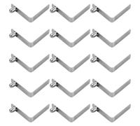 SYEYCW 15 Piezas Clip de Resorte con Botón, 6 x 9mm Clip de Resorte en V, Kayak Paddle Spring Snap Clips, Clips con Botón de Acero Inoxidable, para Kayak Paddle, Poste Tubo, Tubo de Bloqueo, Plateado