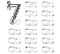 SYEYCW 15 Piezas Flexible Elástica Topes para Puertas, Protector de Manija de Puerta Transparente de PVC, Universal Protectores para Picaporte de Puerta y Ventana, para Proteger de Paredes, Muebles