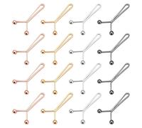 SYEYCW 16 Piezas Estrechar Cintura Pantalon, Ajustador de Cintura para Pantalones, Botón para Apretar Pantalones Extraíbles, Broches para Ropa Tensores para Vaqueros, Faldas y Ropa Informal, 4 Colores