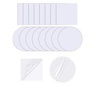 SYEYCW 18 Piezas Parches de Reparación de Carpa, Cinta Transparente de Reparación de Pinchazos, Parche de TPU Autoadhesivos, para Carpas, Toldos, Colchones, Piscinas, etc