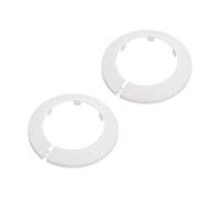 SYEYCW 2 Piezas Cubierta Decorativa para Tuberías de Drenaje y Gas, 110 mm para Decoración de Tuberías, Plástica con Clip, Adecuado para Decoración de Conductos