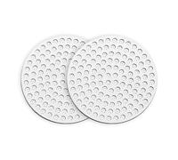 SYEYCW 2 Piezas Pantalla de Disco Espresso de 53mm, 0,8 mm de Grosor, Acero Inoxidable, Reutilizable, Mejora la Extracción, Filtro para Portafiltro Espresso, Accesorio para Cafetera