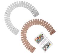SYEYCW 2 Piezas Regla para Dobladillo Caliente con Tachuelas, Dobladillo de Silicona, Regla Curva Flexible para Dobladillos, para Telas, Acolchados, Confección de Pantalones, Manualidades y Medición