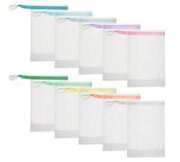 SYEYCW 20 Piezas Bolsa de Jabon, Redes Bolsa de Jabon, Sacos de Jabón para Espuma, Bolsa de Malla Exfoliante de Jabón, para Espuma, Limpiador Facial, Baño, Bolsa Secar Jabón Malla, Color Aleatorio