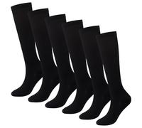 SYEYCW 3 Pares Calcetines de Compresión para Mujeres y Hombres, Transpirable Medias de Vuelo de Soporte, Elásticos Medias para Correr, Calcetines de Compresion, para Embarazo, Deportes, Viajes