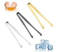 SYEYCW 3 Piezas Pinzas para Quitar Cáscaras de Huevo, 15cm Pinzas de Cocina de Acero Inoxidable, Remoción de Membranas, Multifuncional Herramienta Esencial de Cocina, para Pasteleros y Reposteros