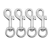 SYEYCW 4 Piezas Ganchos Seguridad Giratorios, Cierres de Langosta de Aleación de Zinc, para Correas de Mascotas, Collares, Correas de Bolsos, Llaveros, Acampadas, Proyectos de Bricolaje al Aire Libre