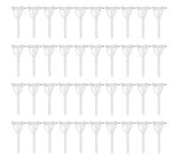 SYEYCW 40 Piezas Alfileres de Seguridad para Boutonnières, Alfileres de Plástico en Forma de Triángulo, Soporte de Clips de Seguridad en Forma de T, para Corsages Broches y Decoración Floral Bodas