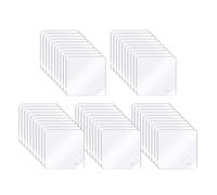 SYEYCW 50 Piezas Almohadillas Adhesivas Transparentes de Doble Cara, 6cm x 6cm Multifuncional Cinta Adhesiva Cuadrados, Cinta Extraíble, para Alfombras, Hogar, Oficina