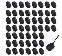 SYEYCW 50 Piezas Esponja Microfono, Antipop Microfono, Pequeño Filtro de Ruido de Micrófono, Mini Micrófono Espuma, para Clases, Actuaciones en Escenario, Reuniones, Teatro, Entrevistas de Noticias