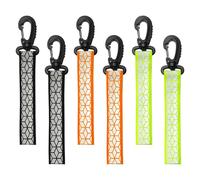SYEYCW 6 Piezas Colgantes Reflectores de Seguridad, Colgantes Reflectantes Llavero, Anhánguelos Reflectantes de Seguridad, Reflectante Colgante, para Mochila, Ropa, Correr, Ciclismo