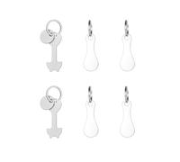 SYEYCW 6 Piezas Moneda Carro Compra, Extractor de Carro de la Compra de Acero Inoxidable, Llave Extraíble para Liberar Carritos de Supermercado, Prácticas y Duraderas