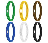 SYEYCW 6 Piezas Soporte para Caja de Basura, Bandas Elásticas para Cubos de Basura, Bandas para Bolsas de Basura de Cocina, Bandas Elásticas para el Hogar, Cocina, Oficina, Mesas, Correas, 6 Colores