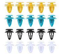 SYEYCW 60 Piezas Remaches Plastico Coche, Clip de Fijación Para Coche, Cuatro Tamaños Que Van Desde 8 mm a 10 mm, para Paneles Puertas Automóviles, se Adapta a la Mayoría de los Vehículos