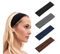 SYEYCW 8 Piezas Cinta de Pelo, Cinta Pelo Mujer, Cintas Pelo Deportivas, Diadema de Yoga Deportivo, Diadema Transpirable Antideslizante, para Correr, Yoga, Fitness, Ciclismo, Deportes (4 Colores)