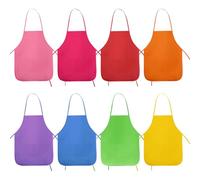 SYEYCW 8 Piezas Delantal, Impermeables Tela No Tejida Delantales, para Manualidades Actividad de Pintura Artística, Eventos Comunitarios y Cocina para Cocinar, Apto para adolescentes, 8 Colores