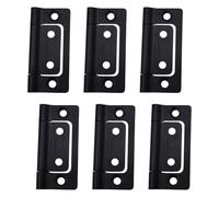 SYEYCW Bisagras Plegables de Carga Pesada 51 x 25mm, 6 Piezas para Puertas de Madera, Ventana, Armario, Cajones, Negro
