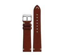 SYFCSEW Compatible con Mido Longines Tissot Tudor Casio Correa Reloj de pulsera de cuero de vaca italiano retro vintage de alta calidad 19 mm 20 mm 21 mm(Dark brown,20mm)