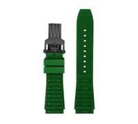 SYFCSEW Correa de caucho FKM compatible con el cronógrafo mecánico Breitling Super B01 Super Ocean Avenger Series, pulsera de 22 mm(Green-black B,24mm)