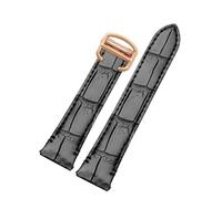 SYFCSEW Correa de cuero de liberación rápida de 19 mm y 21 mm compatible con Cartier Santos Classic Style WSSA0009 WSSA0010 WSSA0018 Nueva cadena de correa de reloj SANTOS(Crocodile-rose gold,19mm)