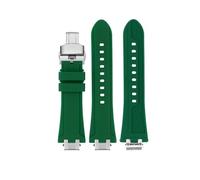 SYFCSEW Correa de goma de silicona compatible con la correa de reloj MAURICE LACROIX AIKON Series AI6008 AI6007 AI6038 AI6058 AI1108 de liberación rápida, For AI6008 series, Ágata