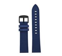 SYFCSEW Correa de Reloj de Lona for Hombres Compatible con Breitling Avengers Citizen Light Energy Seiko No. 5 Nylon Reloj Deportivo Impermeable Correa de Reloj de Cadena 22 mm(Blue-black,25mm)