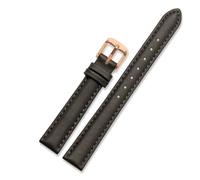 SYFCSEW Correa de reloj de piel auténtica compatible con Casio Citizen Fossil Plain Watch Strap Folli Ladies Bracelet Blue Pink Brown 14mm 16mm 18mm 20mm, 18mm, Ágata