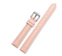 SYFCSEW Correa de reloj de piel auténtica compatible con Casio Citizen Fossil Plain Watch Strap Folli Ladies Bracelet Blue Pink Brown 14mm 16mm 18mm 20mm, 16mm, Ágata