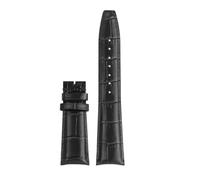 SYFCSEW Correa de reloj de piel de becerro con extremo curvado de 20mm y 22mm Compatible con IWC Portugal 7 Betafeno correa de cuero de vaca negro azul con herramienta(01 black-no buckle,22mm)