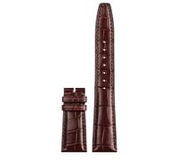SYFCSEW Correa de reloj de piel de cocodrilo de 20 mm, 21 mm, 22 mm, compatible con IWC Portugal Portugués Porotfino IW371615, cinturón for hombres y mujeres, correa de cocodrilo genuina(Brown-no buck