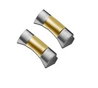 SYFCSEW Enlace final de correa de goma de 21 mm y 22 mm compatible con Tudor 1958 Timing M79360 M79363 Conector adaptador de tuerca de cabeza de acero inoxidable sólido de oro negro(Silver gold End li