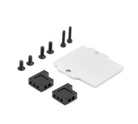 SYFDGDV Accesorios para Coches RC Compatible con Arrma para Granite para Grom para Typhon 1/18 RC Accesorios De Mejora del Coche Dirección De Metal Soporte del Receptor De Montaje del Servo